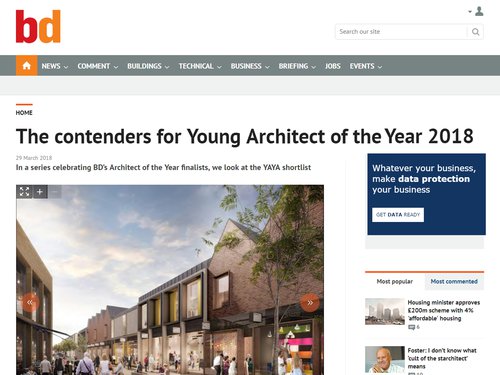 BD Finalists for young architect of the year