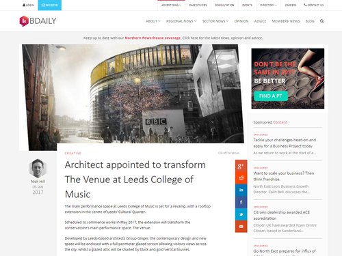 Leeds College of Music feature